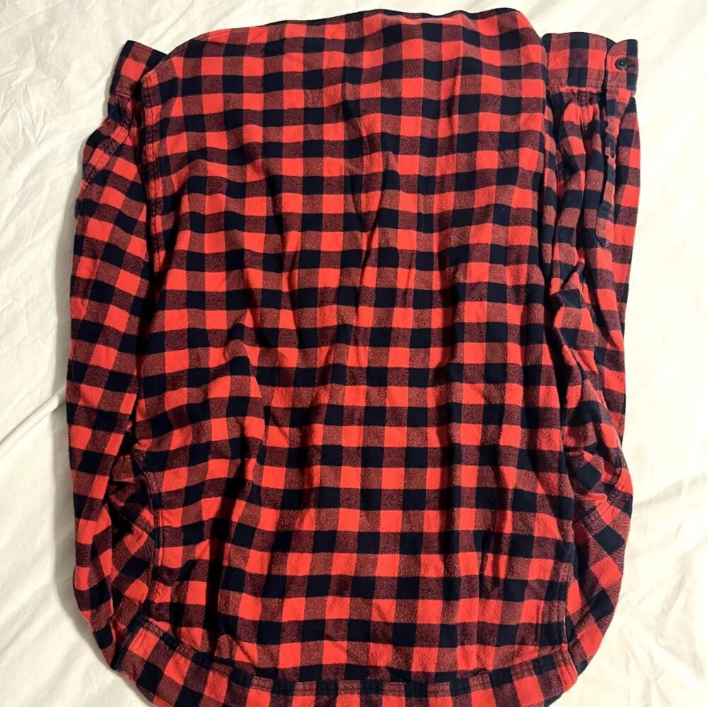J. Crew Slim Fit Button Down Red and Blue Flannel Shirt - Size XS